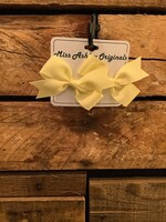 SMALL BOW PAIR WITH V CUT TAILS #1205-YELLOW