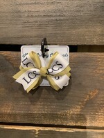 LAYERED PINCH CLIP BOW IN GOLD/LCS #1027-4