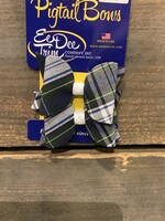 BUTTERFLY PIGTAIL BOWS ON PINCH CLIP
