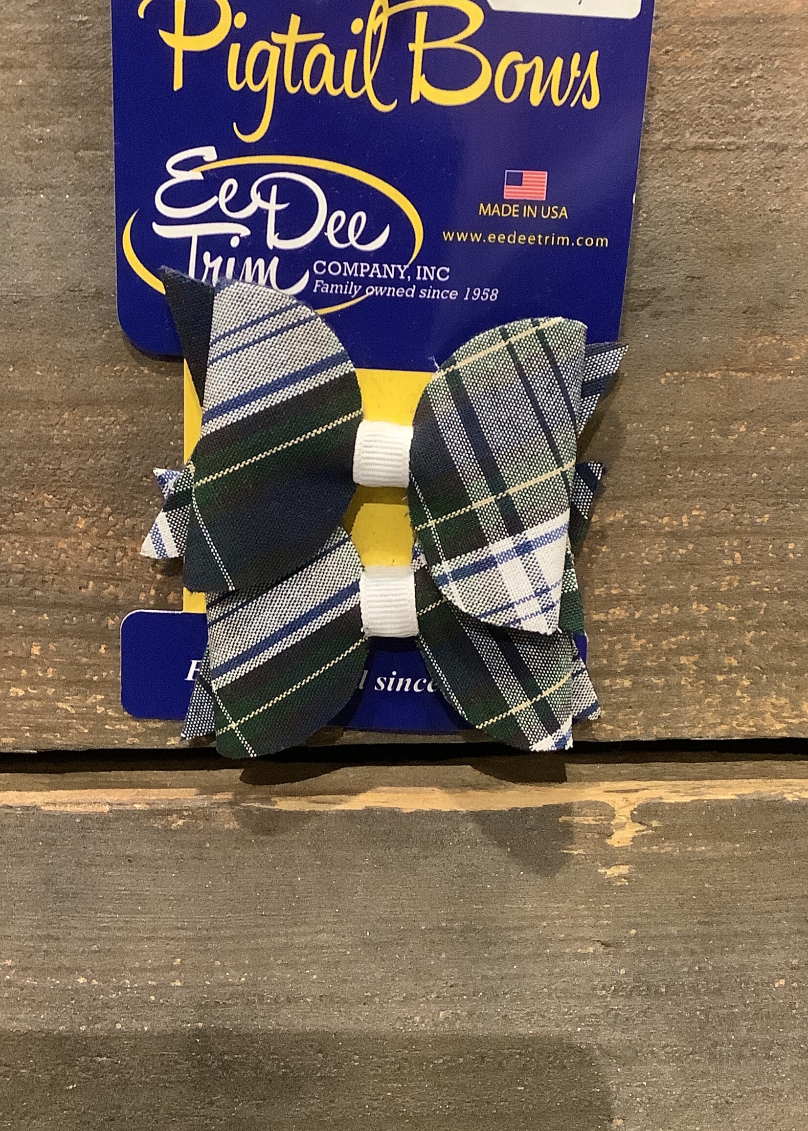 BUTTERFLY PIGTAIL BOWS ON PINCH CLIP