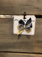 NAVY STRIPED & GOLD/ NAVY CLIPPIE PINCH CLIP #9378S