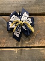 STACKED WINDMILL FLUFF #20815 IN NAVY, GOLD, AND WHITE WITH LCS
