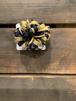 GOLD & NAVY MULTI LOOP BARRETTE #5007-6