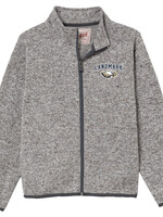 YOUTH SARANAC GREY SWEATER FULL ZIP JACKET