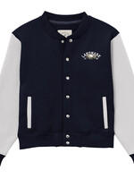 YOUTH VARSITY JACKET #YF450 NAVY/WHITE