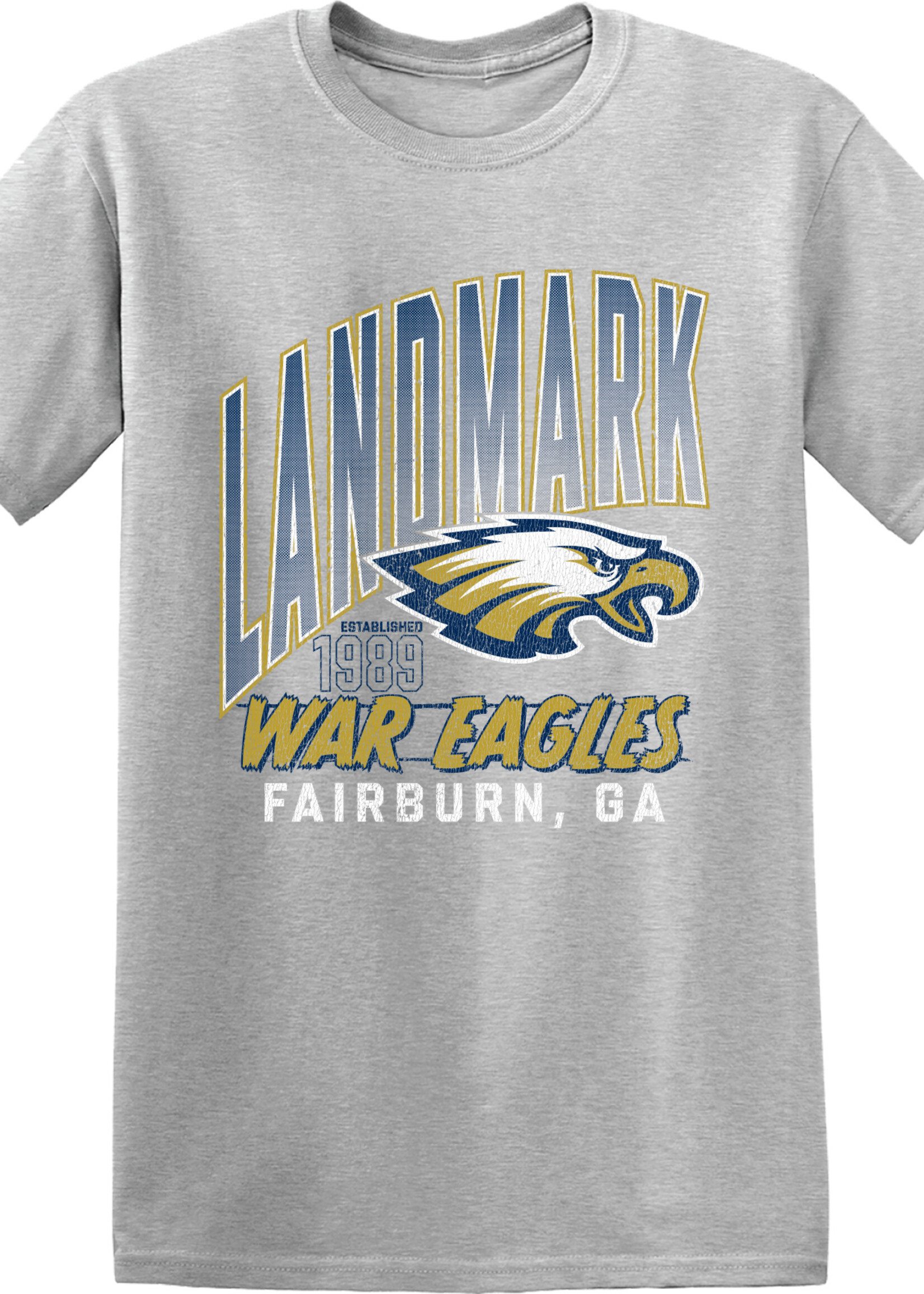 LARGE VINTAGE SCREEN PRINT GREY TEE