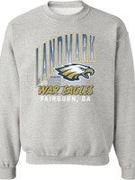 LARGE VINTAGE SCREEN PRINT GREY CREW