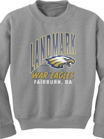 YOUTH LARGE VINTAGE SCREEN PRINT GREY CREW