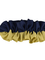 TWO TONE RUFFLED BARRETTE - 1005
