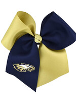 3" WIDE TWO TONE RIBBON W/ EMBROIDERY TAIL ON PONY - 7534 -E