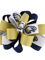 LARGE LOOP EAGLE, NAVY, GOLD BARRETTE #5009