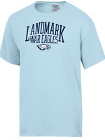 ADULT COMFORT WASH SOOTHING BLUE SHORT SLEEVE TEE WITH SCREEN PRINT