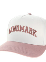 HERITAGE TWILL ADJUSTABLE HAT IN STONE/DUSTY ROSE
