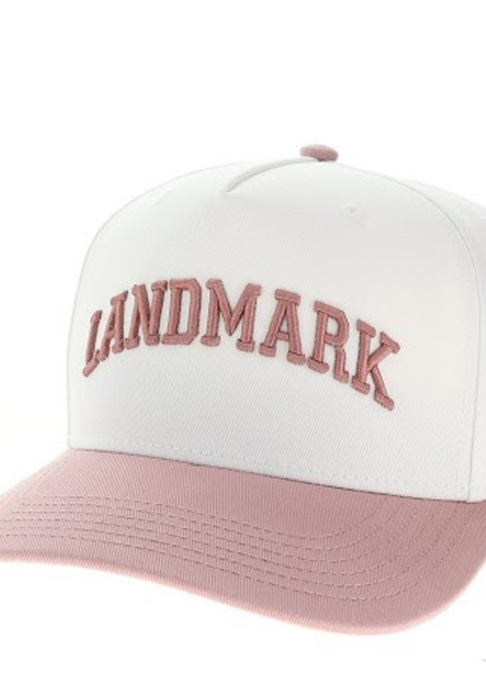 HERITAGE TWILL ADJUSTABLE HAT IN STONE/DUSTY ROSE