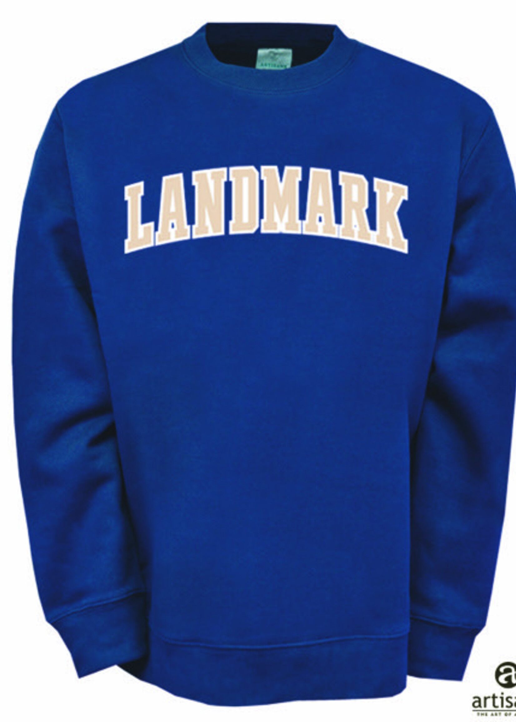 ADULT A TEAM CREW WITH  LANDMARK APPLIQUE