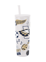 LOGO BRAND SPIRIT WRAPPED 30 OZ STRAW TUMBLER