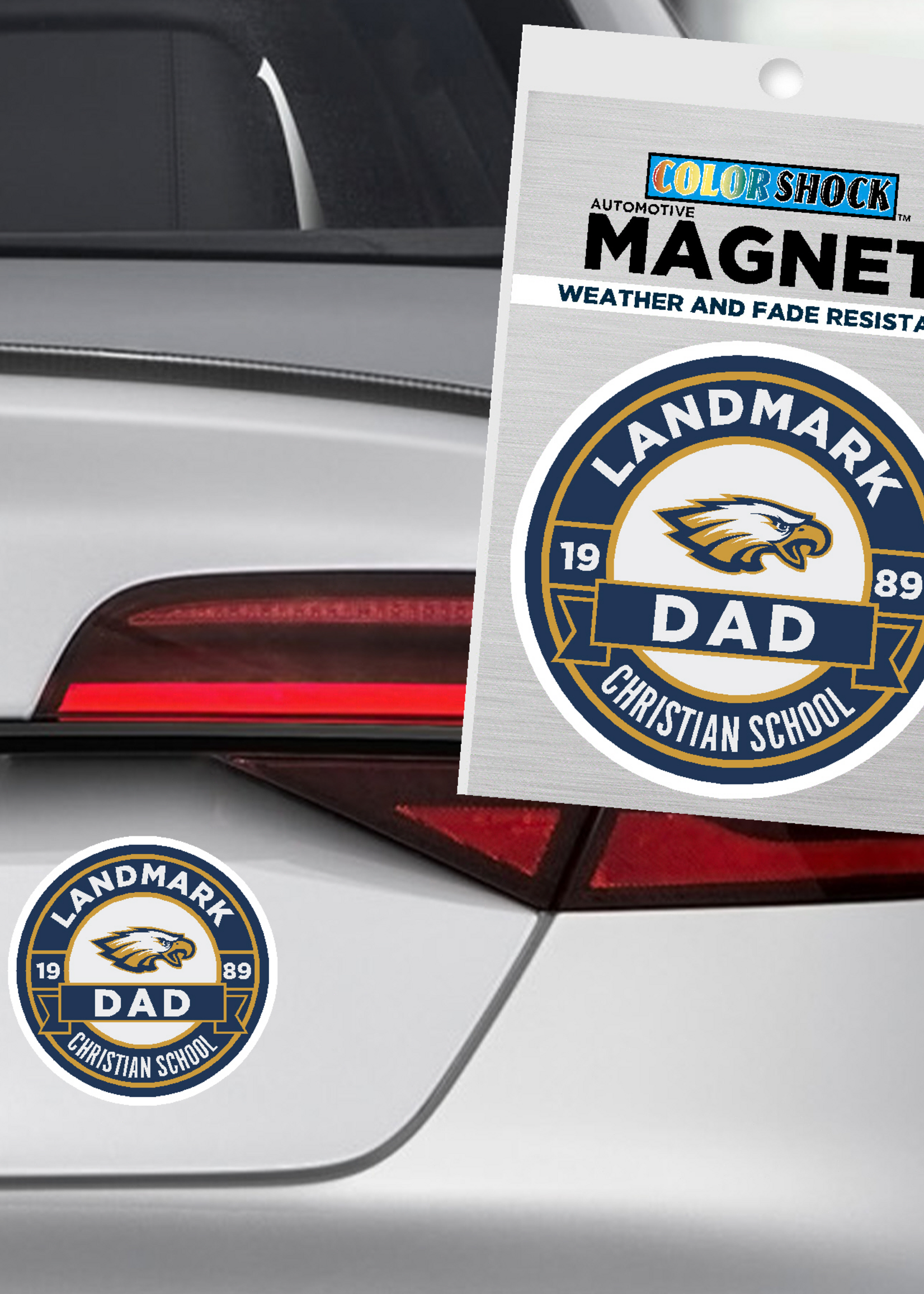LANDMARK 1989 CIRCLE DAD MAGNET