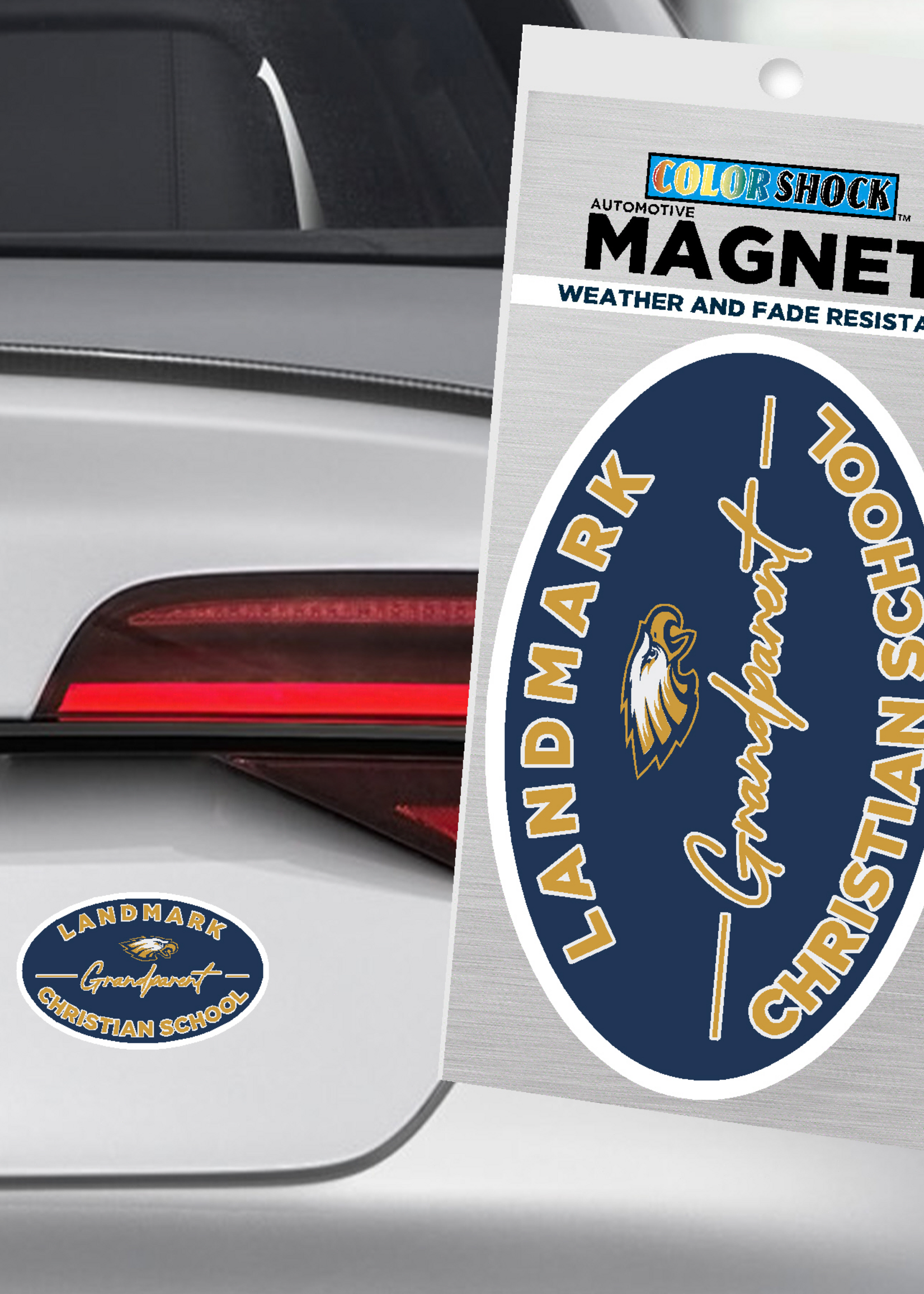 LANDMARK SCRIPT GRANDPARENT OVAL MAGNET