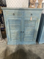 Shutter Cabinet-2 Dr/2Drw-Blue