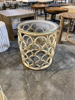 Scallop Side Table - Natural - 17"