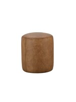 Cleo Leather 17" Ottoman Clearance