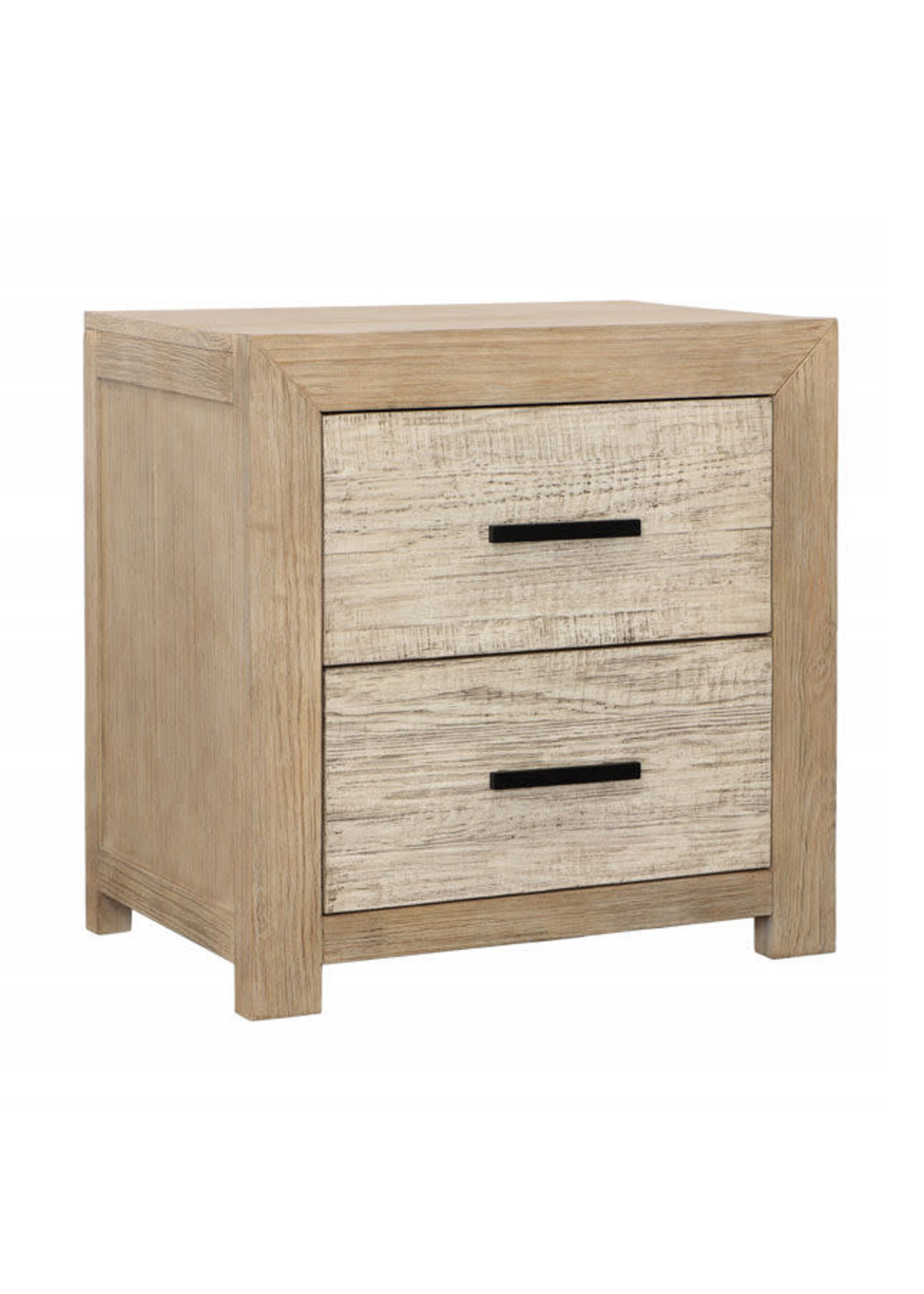 Roux Nightstand Double Drawer 27"W