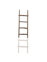Wooden Decorative Ladder-2-Tone White