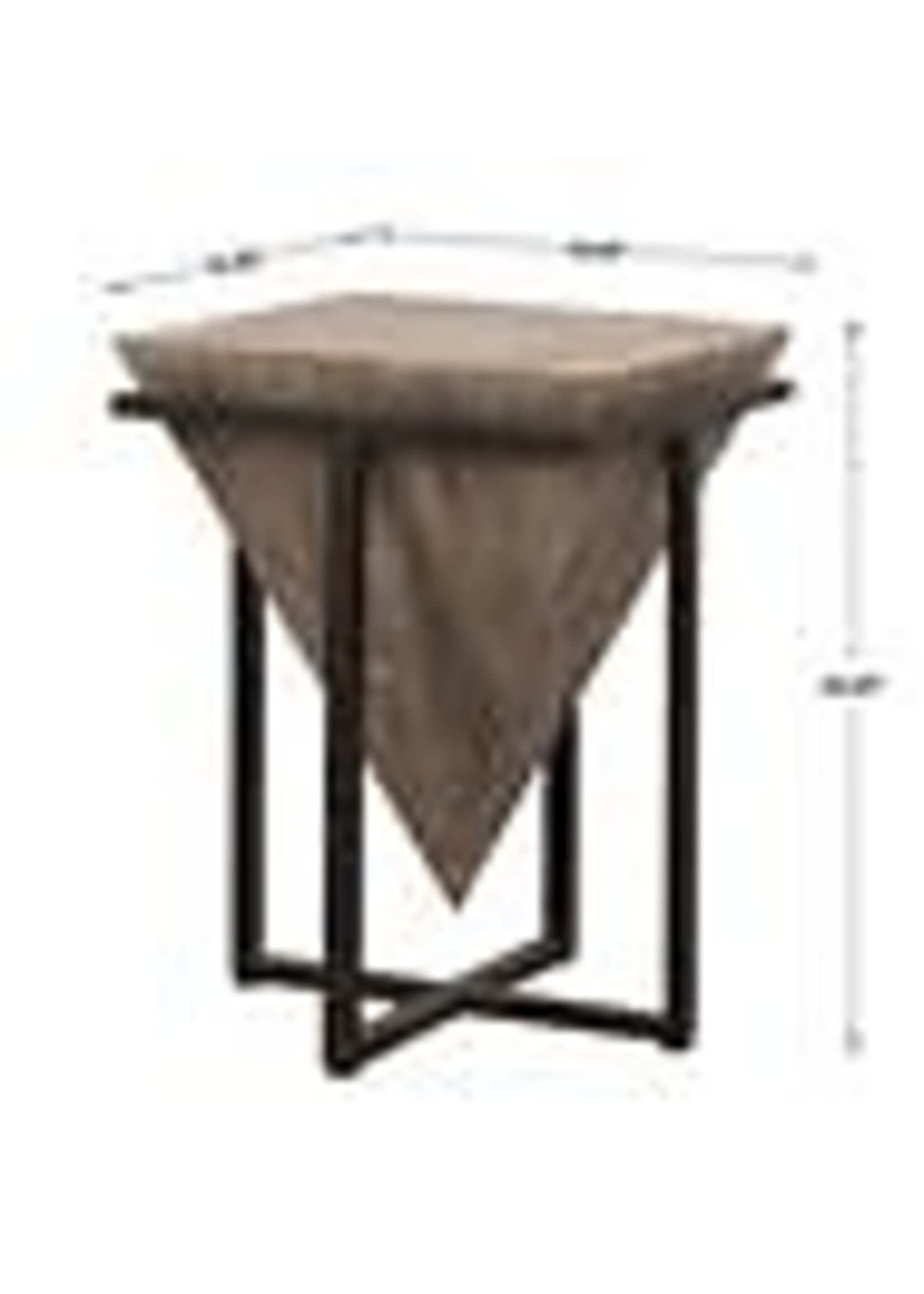 Bertrand Accent Table-Natural-18"