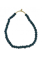 Recycled Glass Beads-Blue-Sm