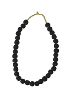 Recycled Glass Beads-Black- Medium
