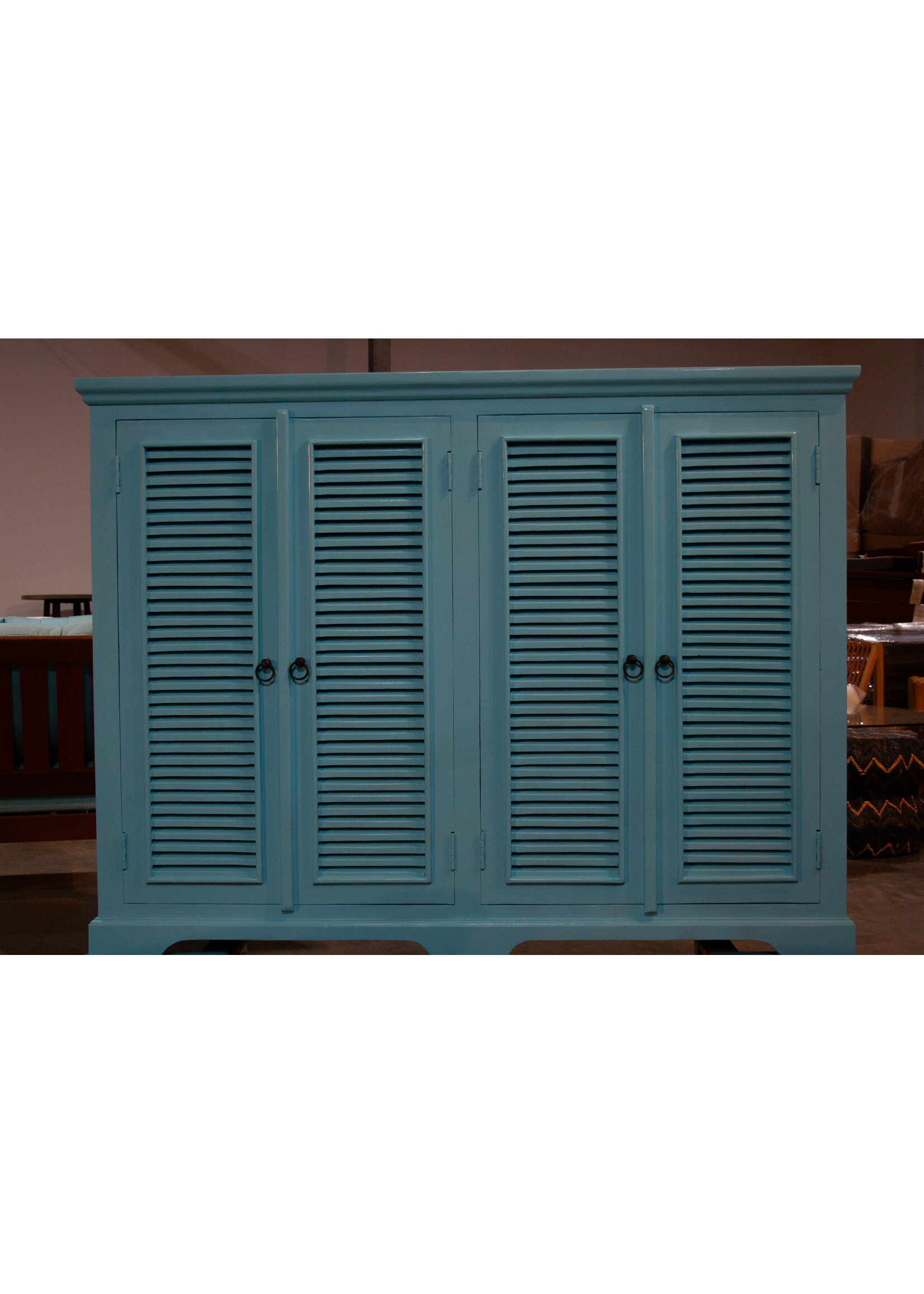 Shutter Cabinet-4 Door-Blue