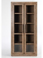 ALIDA TALL CABINET ANTIQUE BROWN 45 W