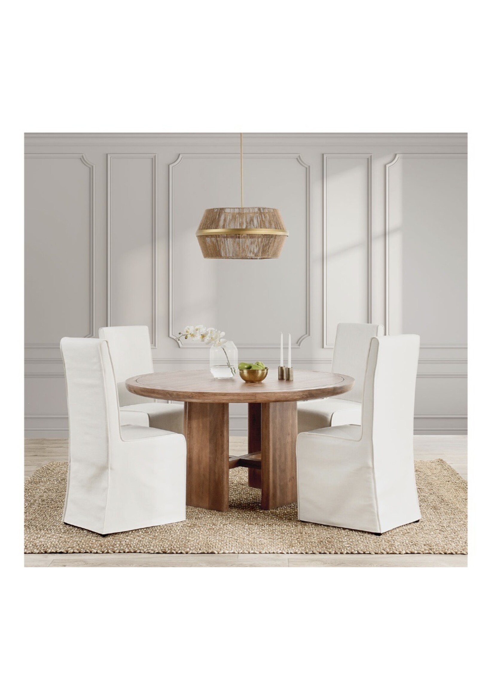SELENA 60" ROUND DINING TABLE UMBER