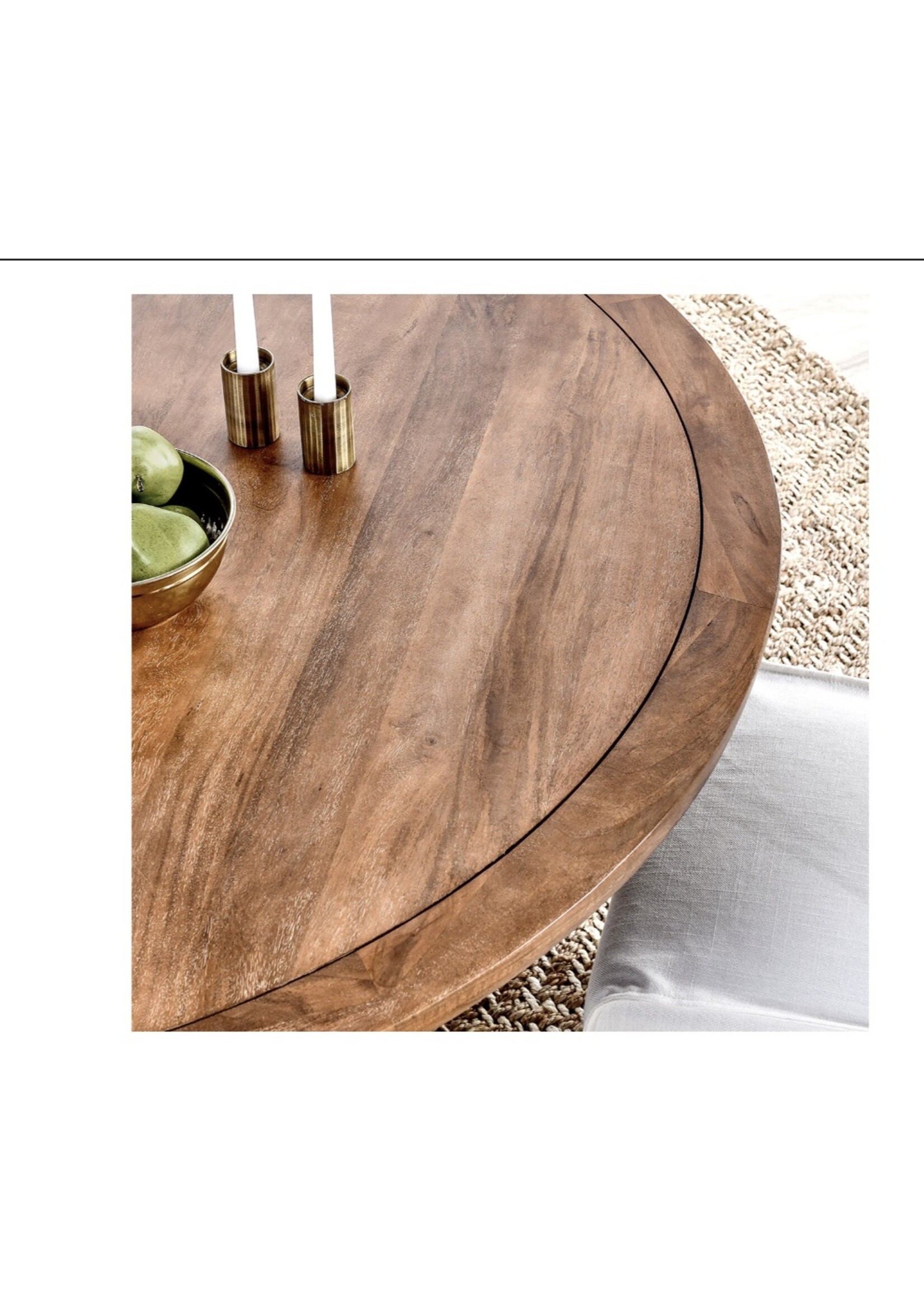 SELENA 60" ROUND DINING TABLE UMBER