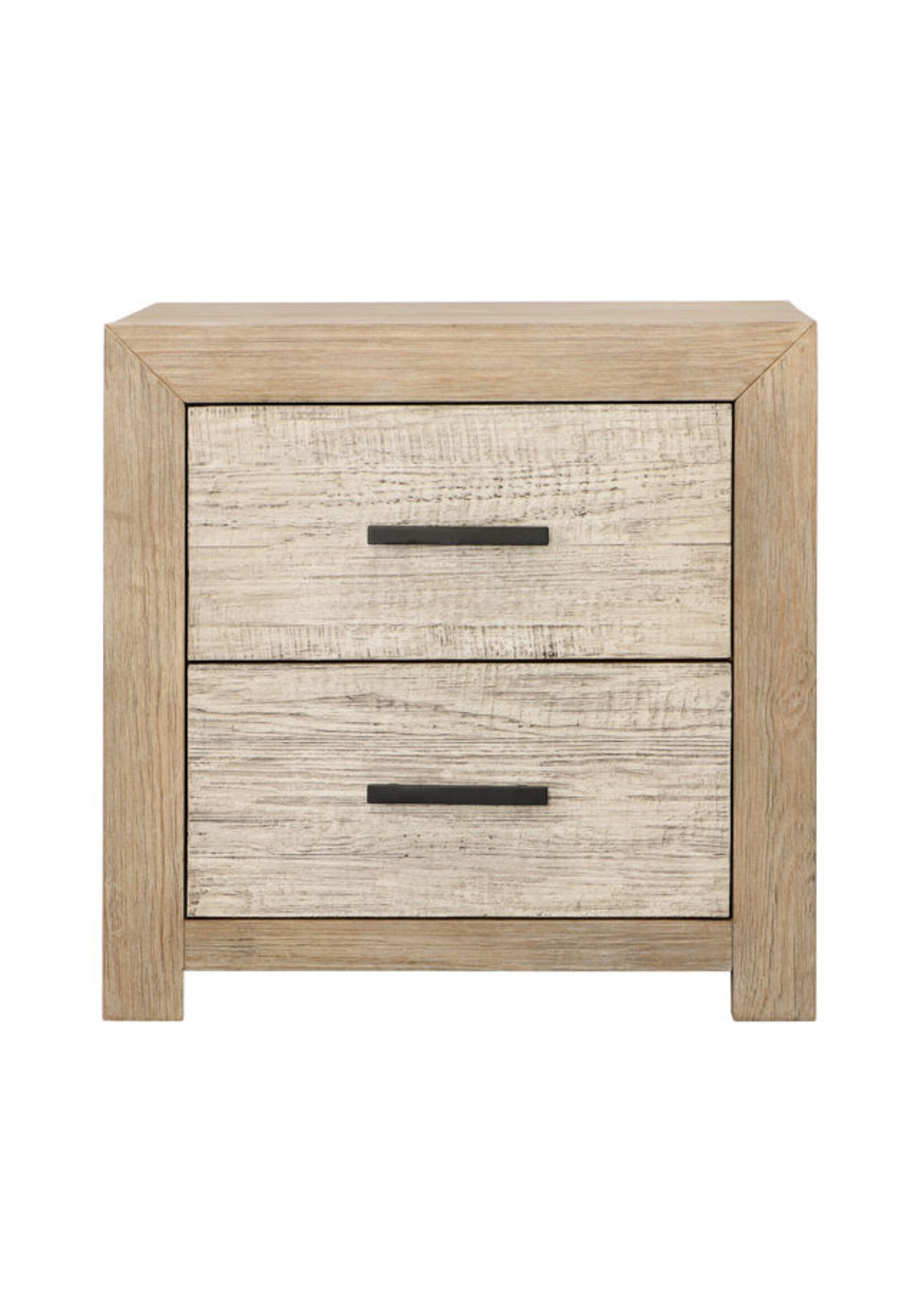 Roux Nightstand Double Drawer 27"W