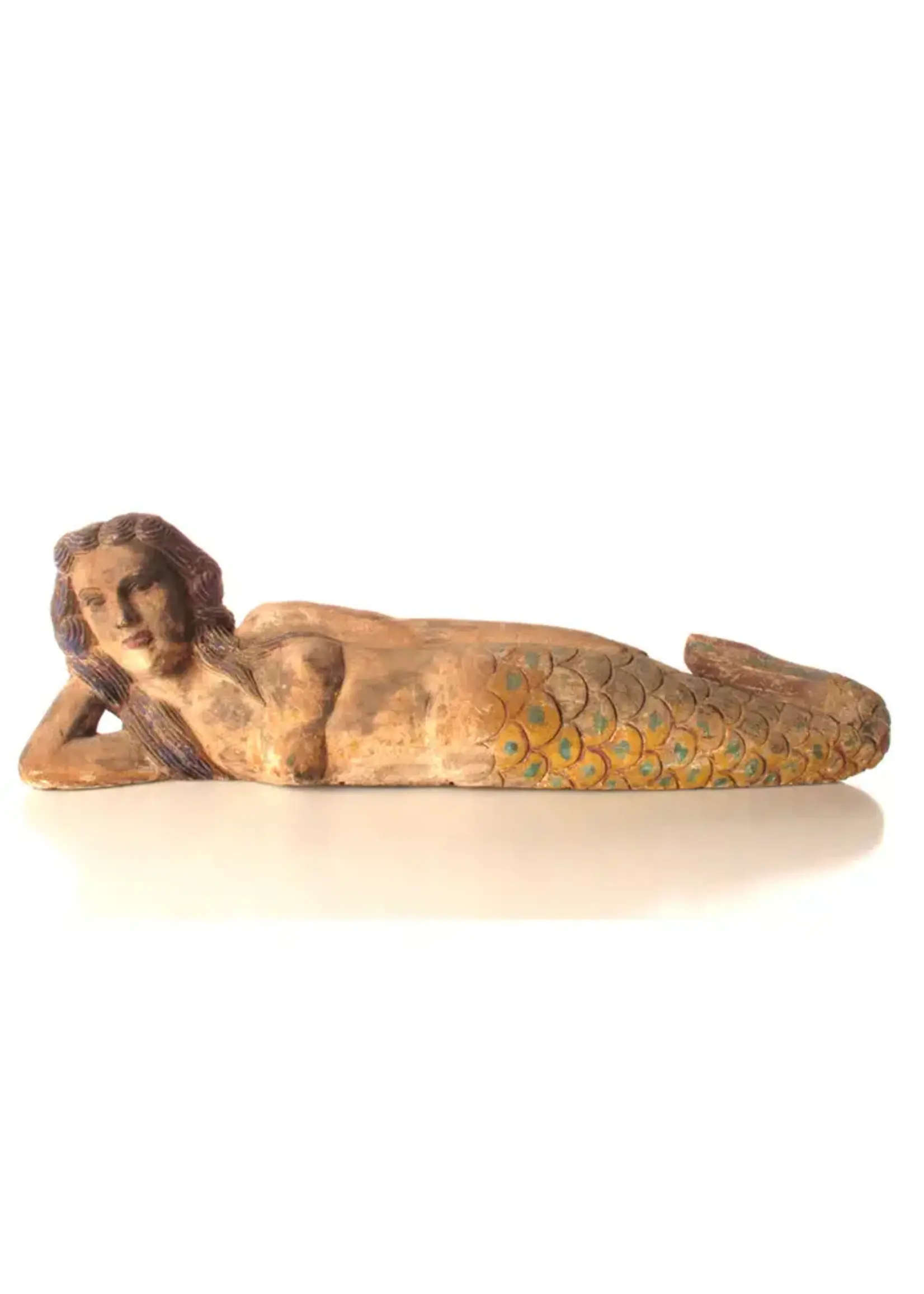 Sea Maiden Lying On Side-Approx 48x10x14