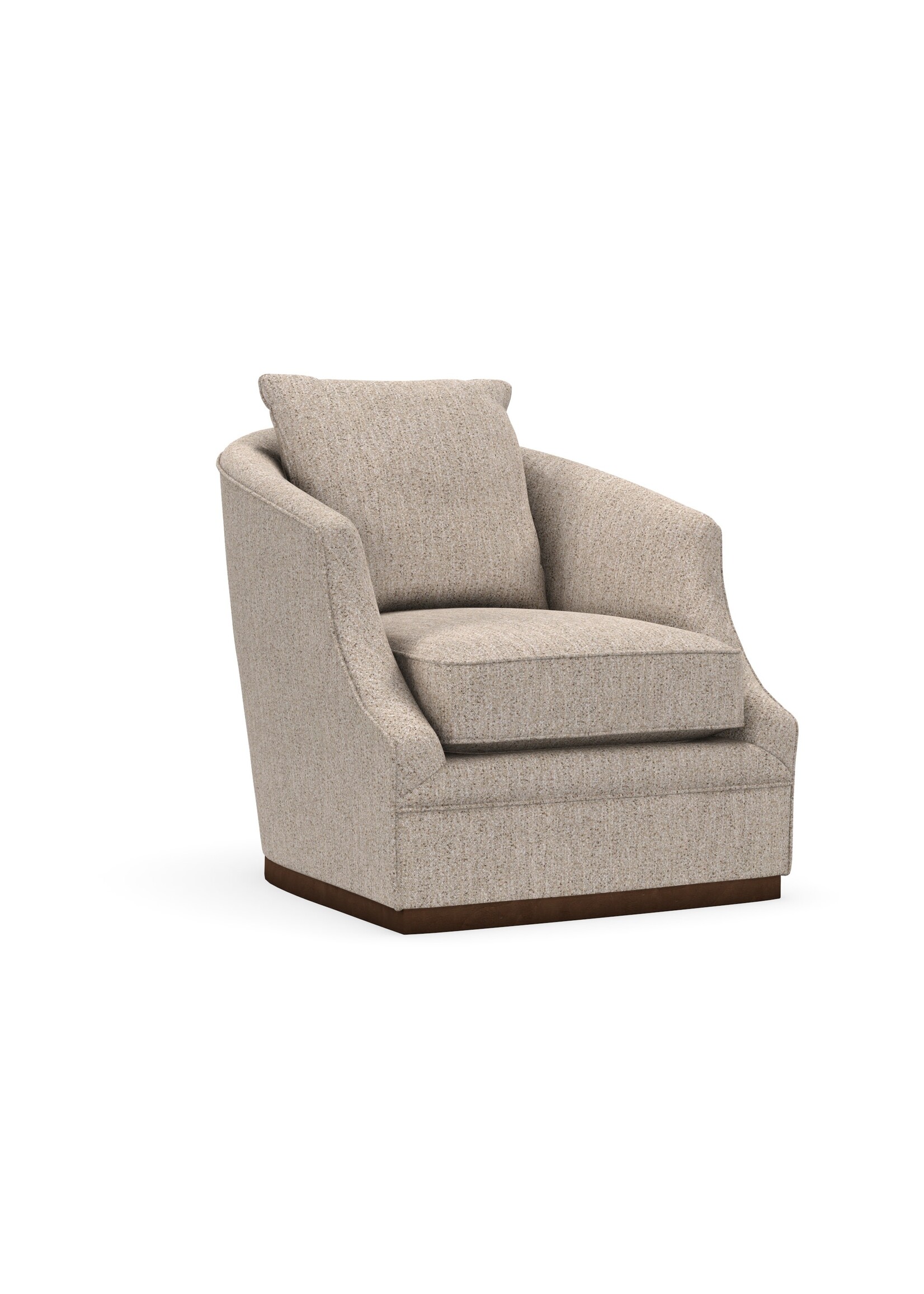 Emmerson Swivel Chair-40877-94-Latte-HH- L 31.0" x W 37.0" x H 35.0"