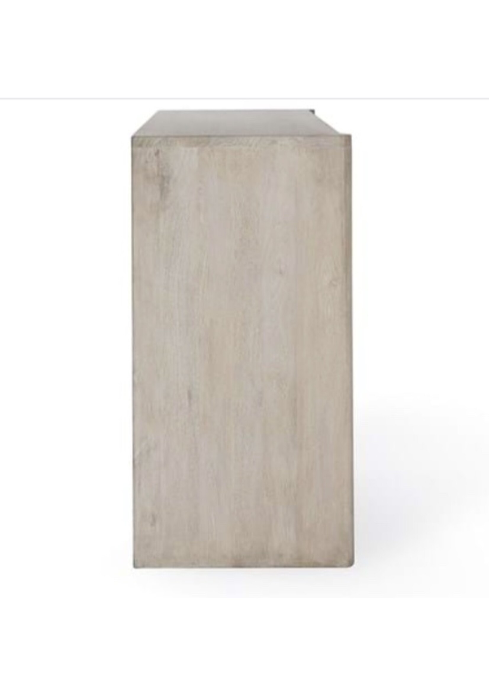 Ledro Mango Wood 4Dr Cabinet White Wash 82