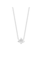 Sara Weinstock White Gold 4 White Diamond Small Cluster Lariat