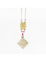 Just Jules Locket w/Rubies - 14K