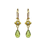 J. J. Marco Peridot Earrings - 18K