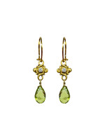 J. J. Marco Peridot Earrings - 18K