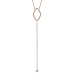 Sara Weinstock Rose Gold Taj Lariat Necklace 18K
