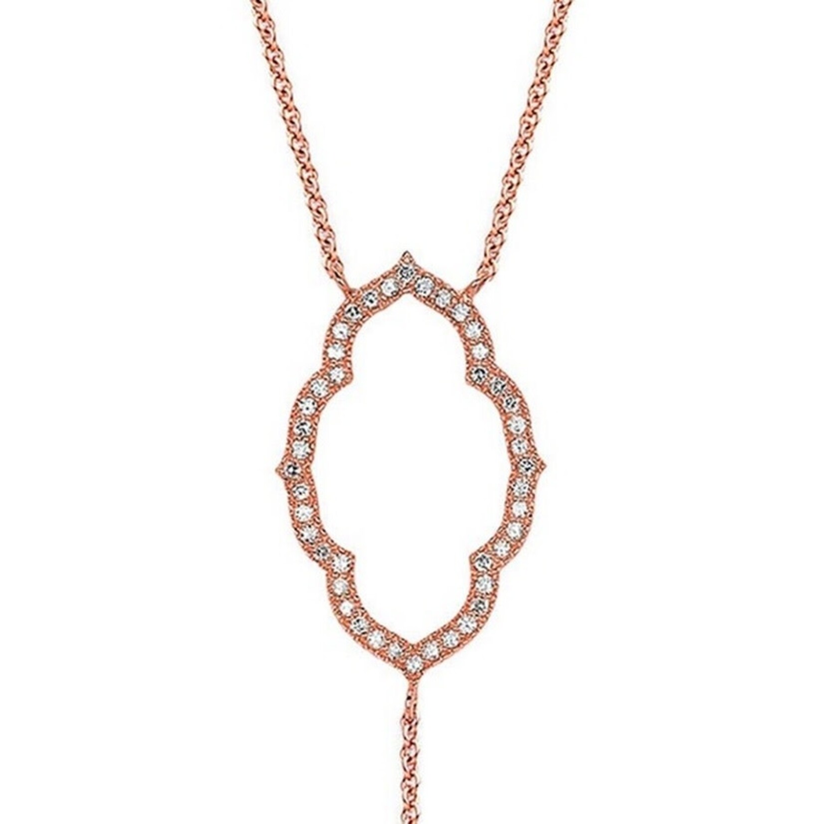 Sara Weinstock Rose Gold Taj Lariat Necklace 18K