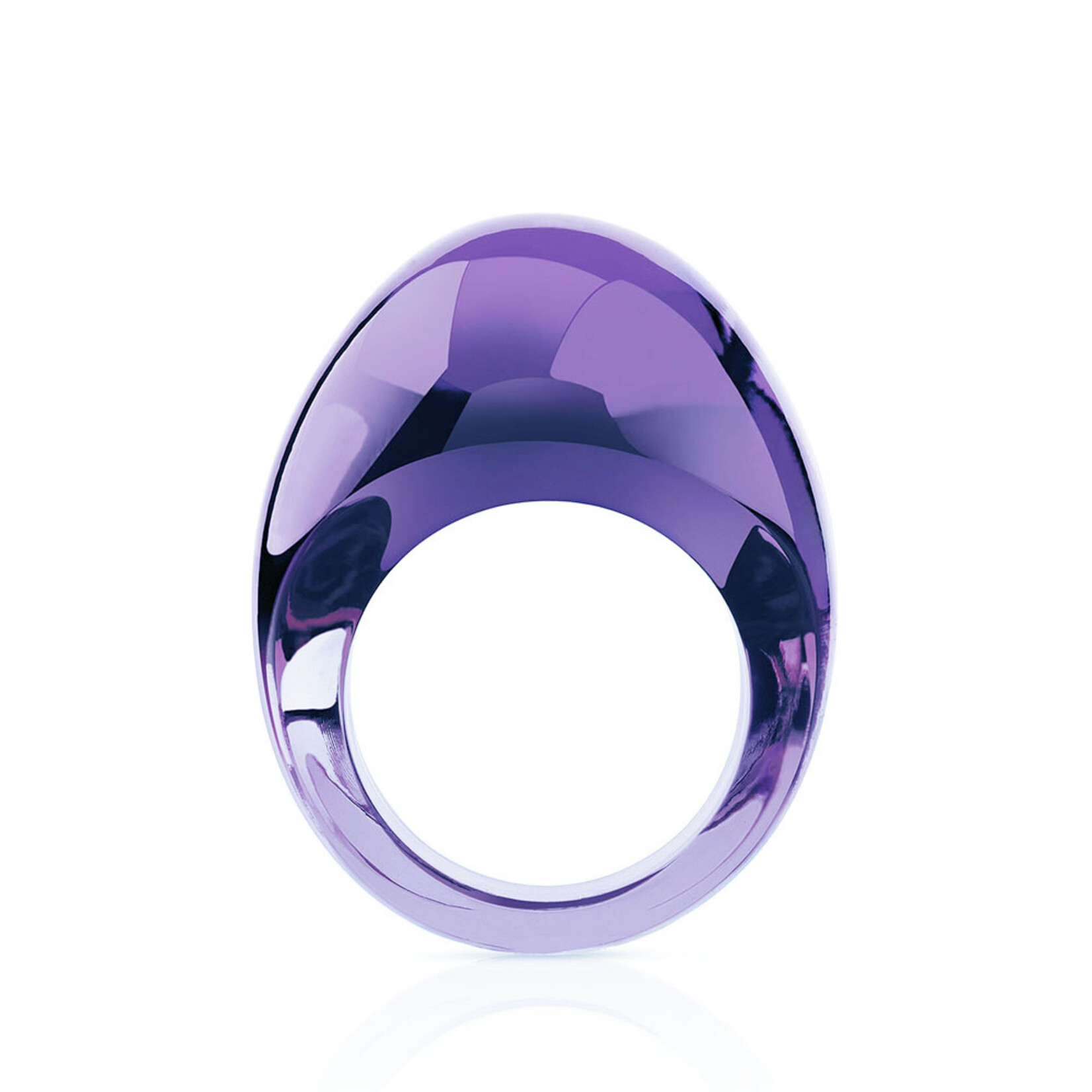Lalique Gourmande Ring - Mauve Size 6.5