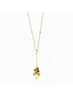 Multi-Color Tourmaline Necklace - 18K