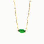 ILA Etienne Emerald Gold Necklace-14K