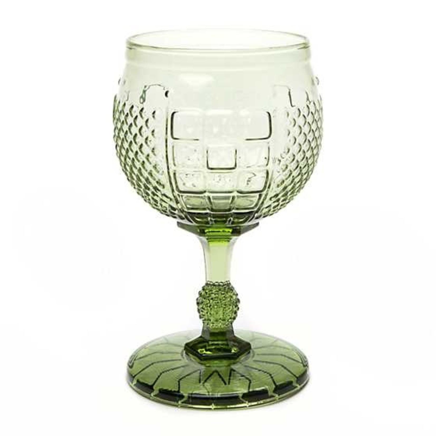 MacKenzie-Childs Coquette Goblet - Green