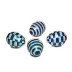 MacKenzie-Childs Country Stroll Capiz Eggs - Set of 4
