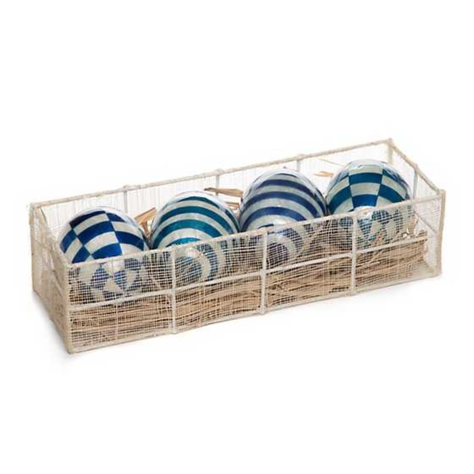 MacKenzie-Childs Country Stroll Capiz Eggs - Set of 4